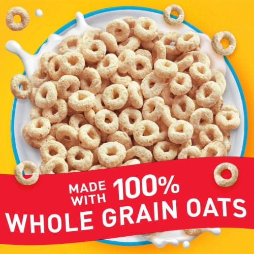 General Mills Frosted Lemon Cheerios Cereal Perspective: left