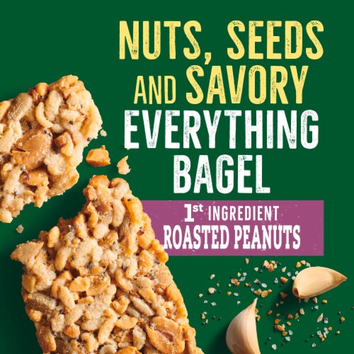 Nature Valley Everything Bagel Savory Nut Crunch Bars Bulk Lunch Box Snacks Perspective: left