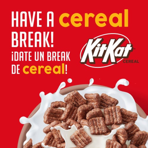 General Mills KitKat Chocolatey Cereal Perspective: left