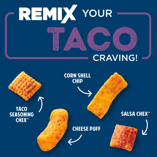 Chex Mix Remix Zesty Taco Flavored Snack Mix Perspective: left