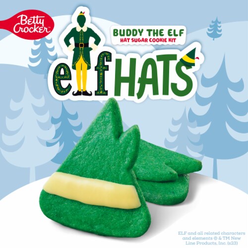 Betty Crocker Buddy The Elf Hat Sugar Cookie Kit Perspective: left
