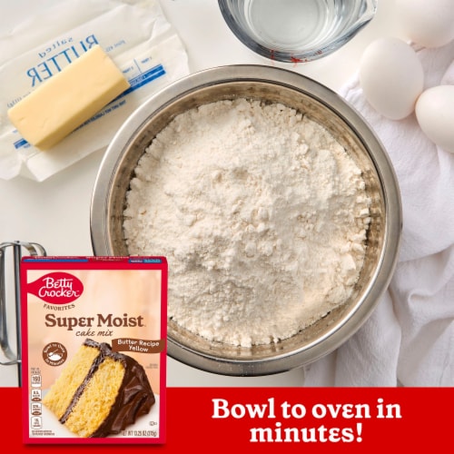Betty Crocker Favorites Super Moist Butter Recipe Yellow Cake Mix Perspective: left