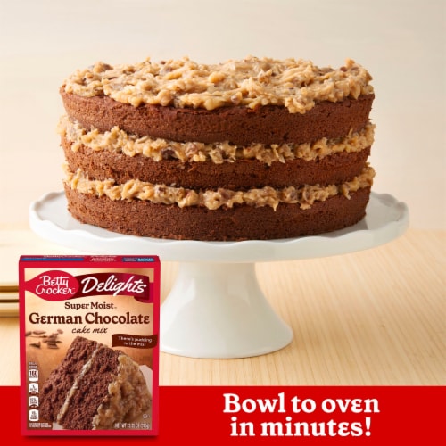 Betty Crocker™ Delights Super Moist™ German Chocolate Cake Mix Perspective: left