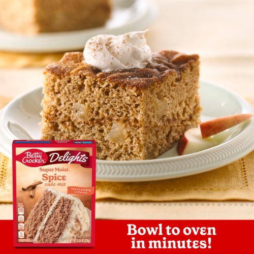 Betty Crocker™ Delights Super Moist™ Spice Cake Mix Perspective: left