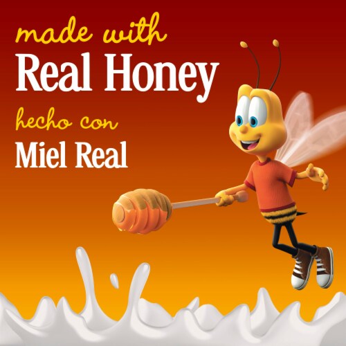 Honey Nut Cheerios Minis Breakfast Cereal Perspective: left