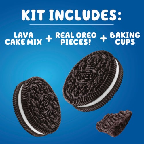 Betty Crocker OREO Lava Cake With OREO Cookie Pieces Baking Mix Perspective: left