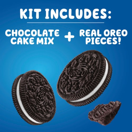 Betty Crocker OREO Chocolate Cake With OREO Cookie Pieces Baking Mix Perspective: left