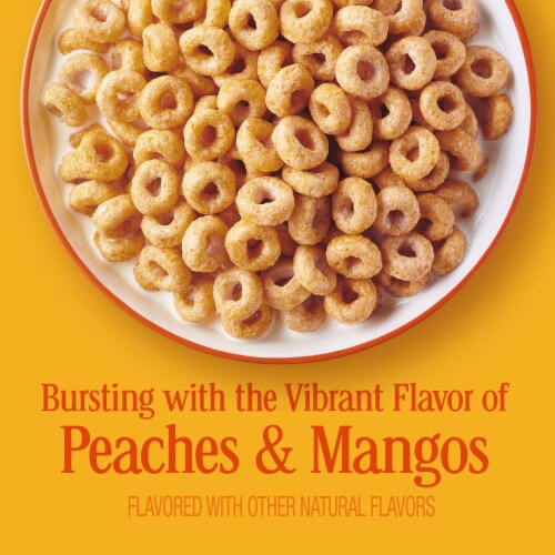 General Mills Peach Mango Cheerios Limited Edition Cereal Perspective: left