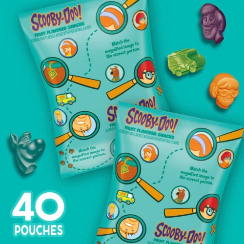Betty Crocker Scooby Doo Fruit Flavored Family Pack Kids Snacks Perspective: left