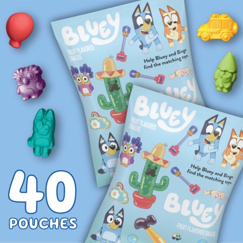 Bluey Gluten Free Fruit Flavored Snacks Family Pack Perspective: left