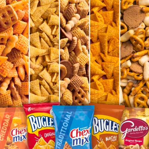 Classic Mix Snack Variety Pack Bugles Gardetto's Chex Mix Perspective: left