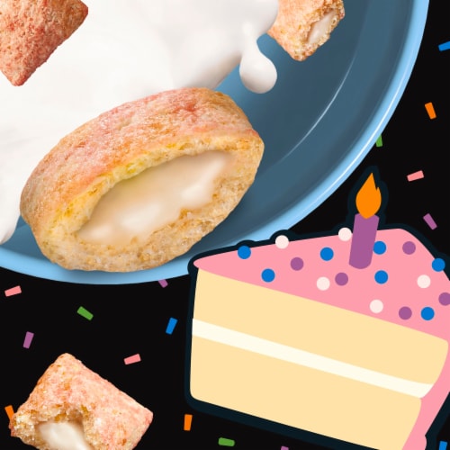 General Mills Birthday Cake Loaded Large Size Cereal Perspective: left