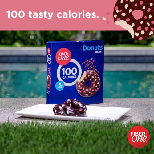 Fiber One 100 Calorie Chocolate Donuts Perspective: left
