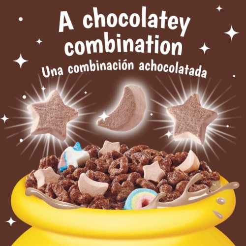 General Mills Lucky Charms Chocolatey Chocolate Cereal Perspective: left