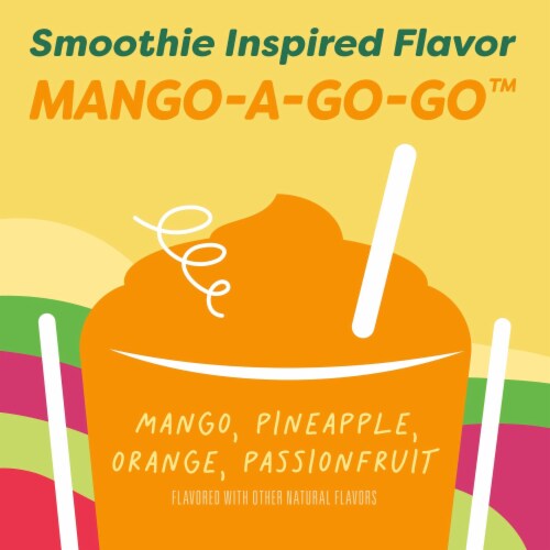 Jamba Mango-A-Go-Go Smoothie Inspired Fruit Flavored Snacks Perspective: left