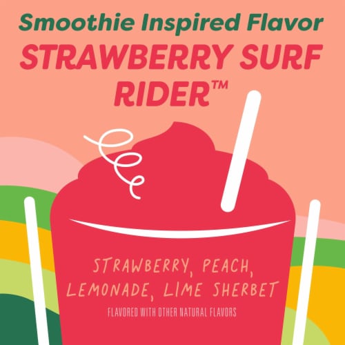 Jamba Strawberry Surf Rider Smoothie Inspired Fruit Flavored Snacks Perspective: left