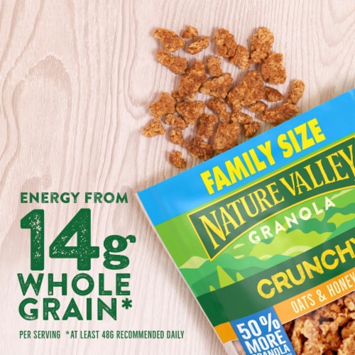 Nature Valley Oats and Honey Family Size Crunchy Granola Perspective: left
