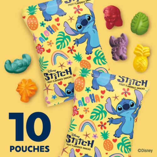 Betty Crocker Disney Stitch Fruit Flavored Snacks Perspective: left