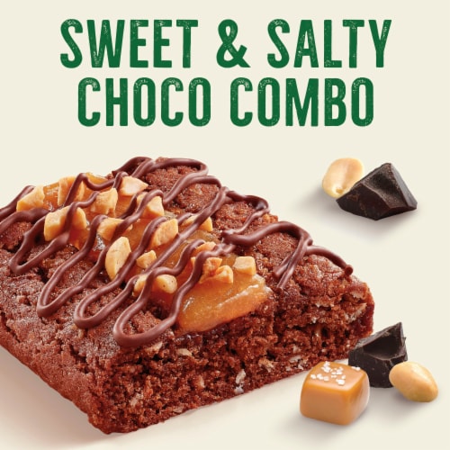 Nature Valley Soft Baked Sweet & Salty Chocolate Turtle Snack Bars Perspective: left