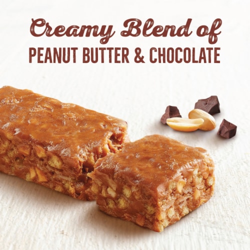 Nature Valley Creamy Protein Peanut Butter Chocolate Snack Bars Perspective: left