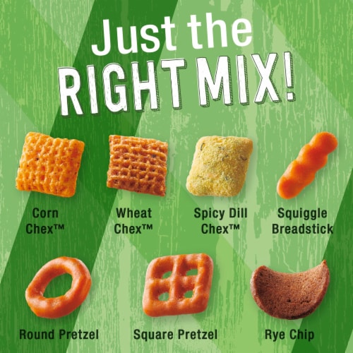 Chex Mix Spicy Dill Snack Bag Snack Mix Perspective: left