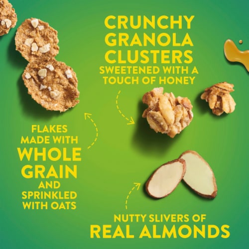 General Mills Nature Valley Honey Almond Cereal Perspective: left