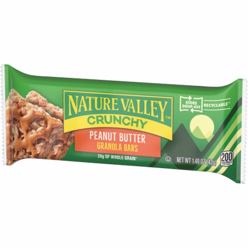 Nature Valley Peanut Butter Crunchy Granola bars Perspective: left