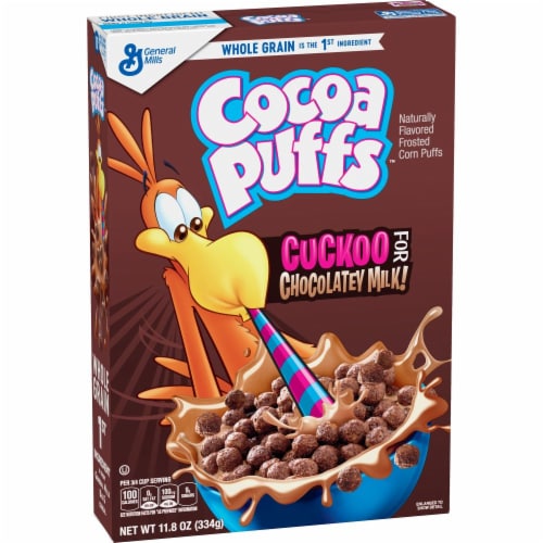 General Mills Cocoa Puffs Cereal Perspective: left