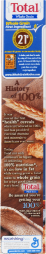 General Mills Total Whole Grain Cereal Perspective: left
