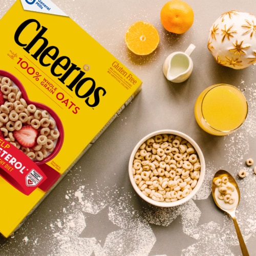 Original Cheerios Gluten Free Breakfast Cereal Perspective: left