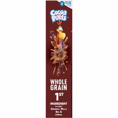 Cocoa Puffs Chocolate Cereal Perspective: left