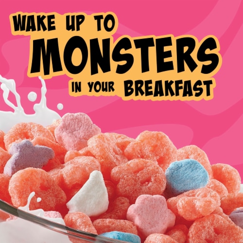 Franken Berry Halloween Breakfast Cereal Perspective: left
