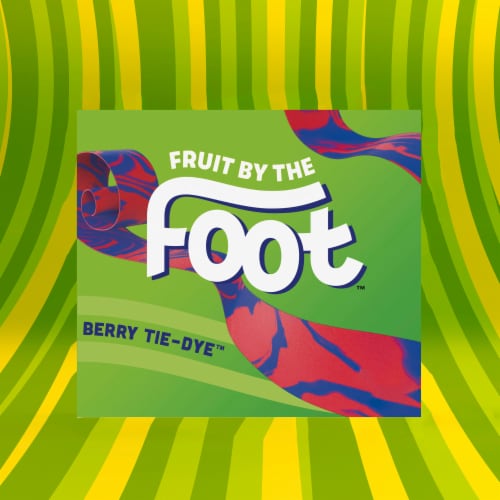 Fruit by the Foot Gluten Free Berry Tie Dye Fruit Flavored Snacks Perspective: left