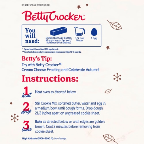 Betty Crocker™ Limited Edition Pumpkin Spice Cookie Mix Perspective: left