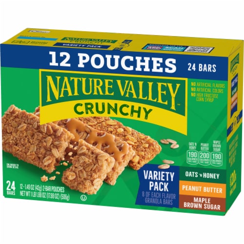 Nature Valley Crunchy Granola Bar Variety Pack Perspective: left