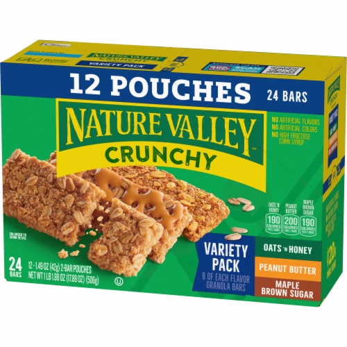 Nature Valley Crunchy Granola Bars, Oats 'n Honey, 1.49 oz, 24 ct, 48 bars