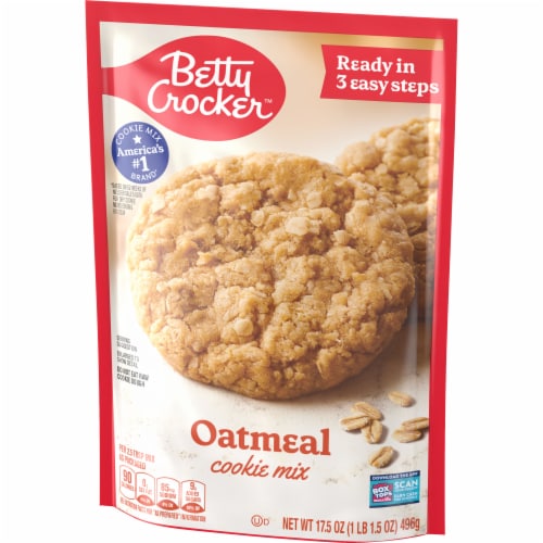 Betty Crocker Oatmeal Cookie Mix Perspective: left