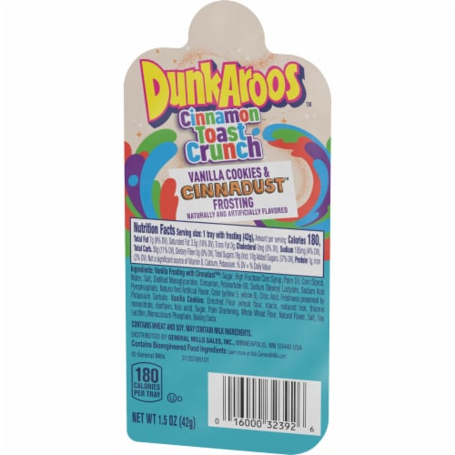 DunkAroos Vanilla Cookies and Cinnamon Toast Crunch Frosting Perspective: left
