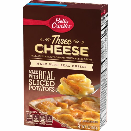 Betty Crocker Three Cheese Potatoes Made with Real Cheese Perspective: left