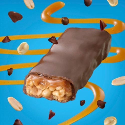 Fiber One Caramel Nut Chewy Protein Bars Healthy Lunch Box Snacks Perspective: left