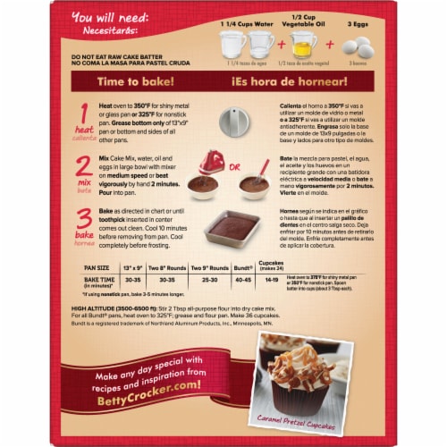 Betty Crocker™ Delights Super Moist™ German Chocolate Cake Mix Perspective: left