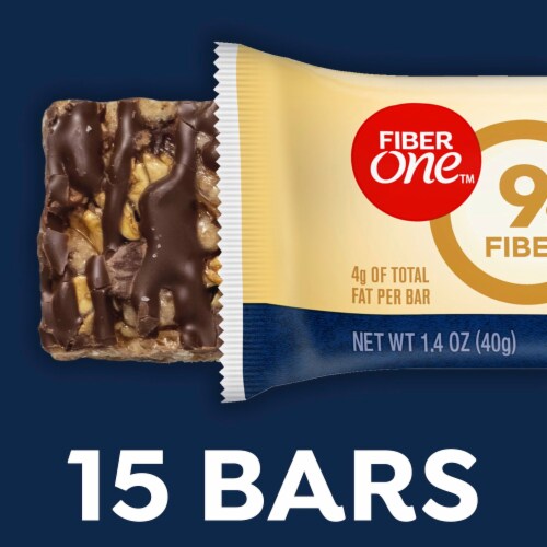 Fiber One Chewy Bars Oats & Chocolate Fiber Snacks Mega Pack Perspective: left