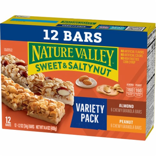 Nature Valley Granola Bars Sweet and Salty Nut Variety Pack Perspective: left
