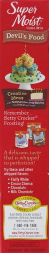 Betty Crocker Super Moist Devil's Food Cake Mix Perspective: left