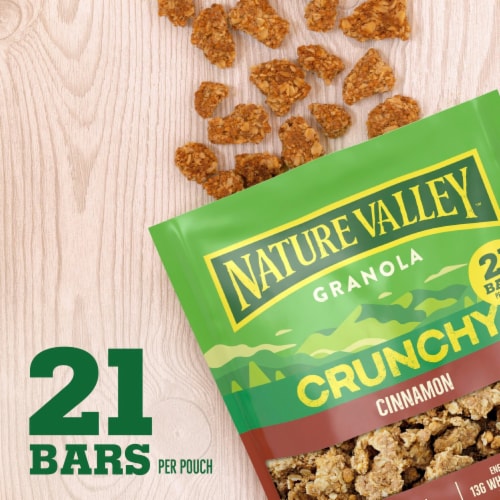 Nature Valley Crunchy Cinnamon Granola Pouch Perspective: left