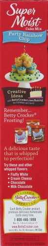 Betty Crocker Super Moist Party Rainbow Chip Cake Mix Perspective: left