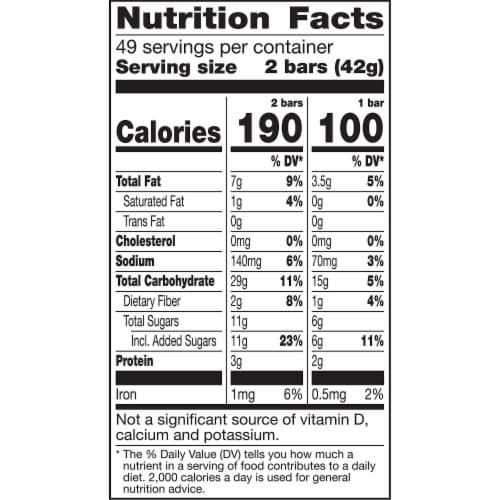 Nature Valley Crunchy Oats 'n Honey Granola Bars 30 Count Perspective: left