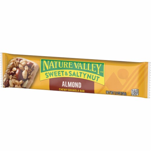 Nature Valley Sweet & Salty Nut Almond Granola bars Perspective: left