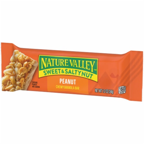 Nature Valley Sweet & Salty Nut Peanut Granola bars Perspective: left