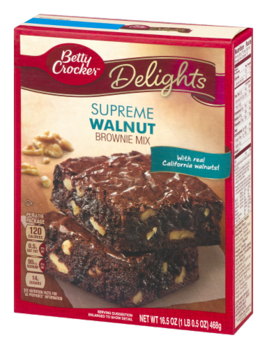 Betty Crocker Hershey's Walnut Brownie Mix Perspective: left